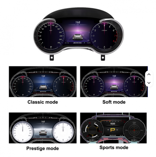 Mercedes ML / GL W164 X164 & R-Klasse W251 Digitaler Tacho 12,3"" Plug & Play